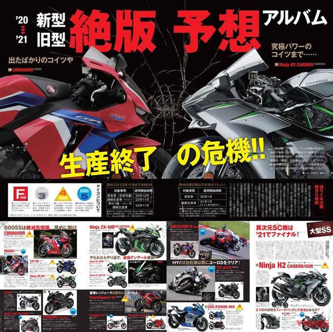 ヤングマシン2020年11月号 9/24発売『ZX-25R対ライバル実測決戦