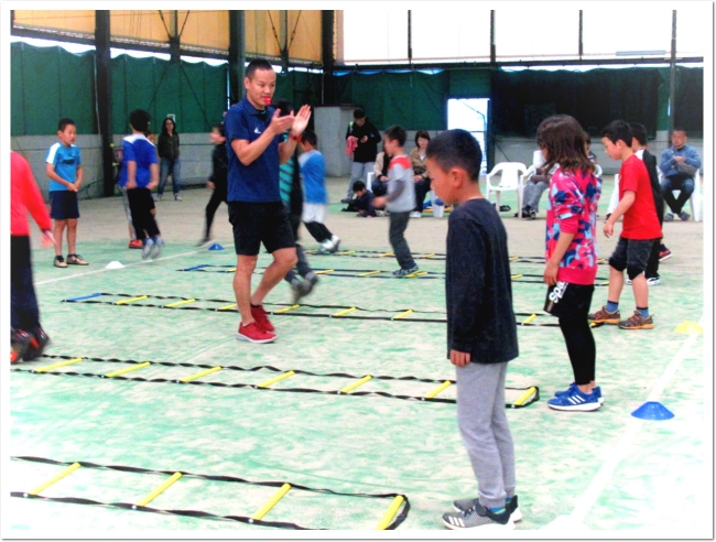 T F Net Kobe 野口研治トレーナーの 走り方教室 夏休みキャラバン Itc神戸インドアテニススクール開催は無事終了 8月後半ラストスパート開催も好評受付中 インディー