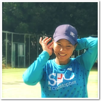 尾崎 里紗プロがITCテニススクールに登場 尾崎 里紗プロがITCテニススクールに登場