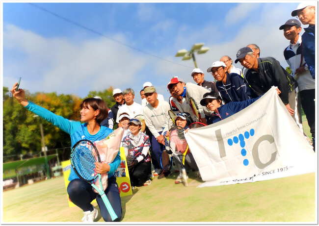 2022年神戸市西区西神ニュータウンテニスガーデン40周年イベントでのひとこま