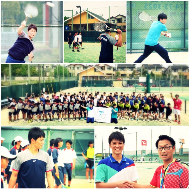 YONEX 現役日本リーグプレイヤー 鹿島 鉄平 選手がITC木津川台テニスクラブにやってきた！
