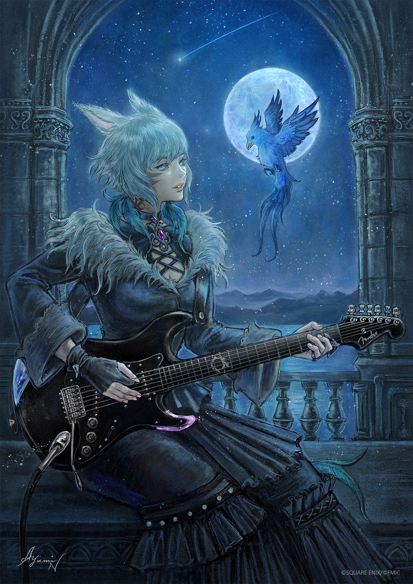 Final Fantasy Xiv Stratocaster 21年5月25日 火 より日本先行予約を開始 Ffxivの世界観 を存分に感じられる拘り抜いたエレキギター誕生 フェンダーミュージックのプレスリリース