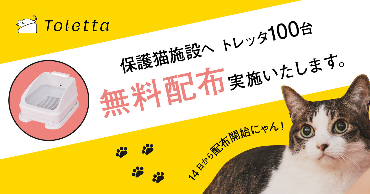動物愛護 週間 ねこヘルスチェックサービス Toletta トレッタ 保護猫施設に100台無料配布 ねこと共に生きるために トレッタキャッツのプレスリリース