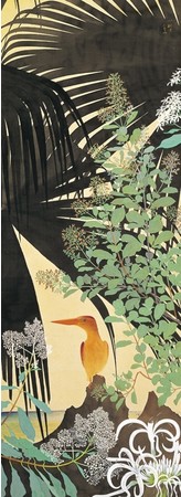 《初夏の海に赤翡翠》昭和37(1962)年頃　田中一村記念美術館蔵　©Hiroshi Niiyama 2021
