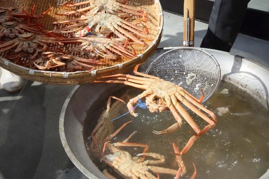 ブランド地ガニの試食会も開催