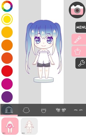 誰でも可愛いちびキャラが作れるwebサービス Charat Choco 公開