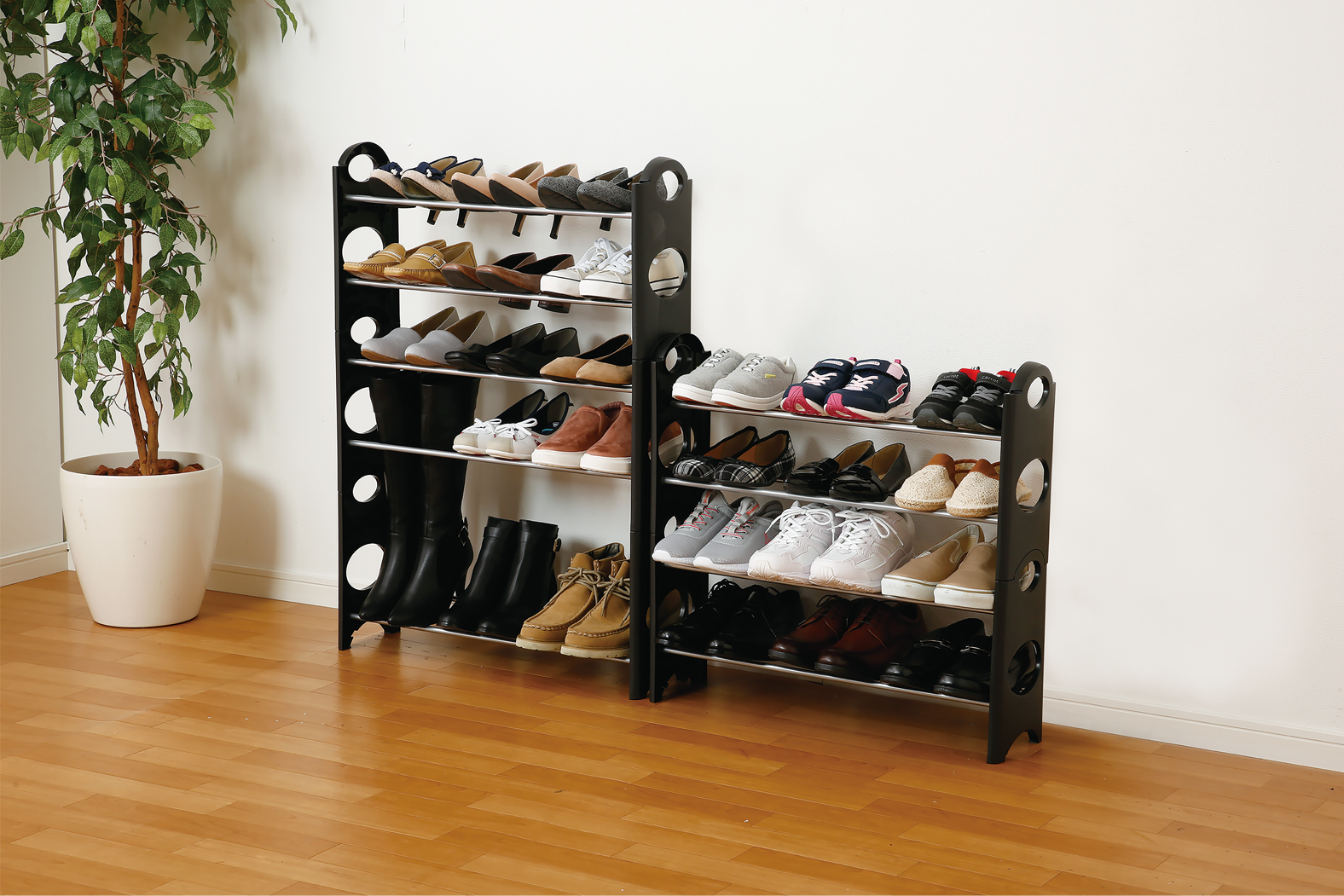 分割できて収納場所に合わせて高さを変えられる Dcmブランド 分割できるシューズラック 新発売 Dcm株式会社のプレスリリース