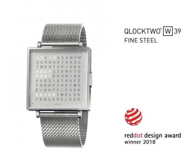 QLOCKTWO腕時計モデルがレッドドットデザイン賞2018受賞