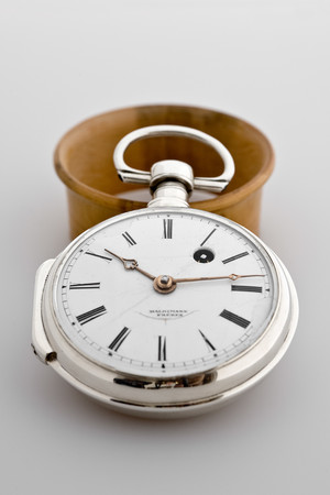 ハルディマン家がかつて製作した懐中時計。針のデザインは現代のハルディマンの時計に通じている。