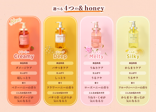 ハチミツ美容がコンセプトの「&honey」より春夏限定の、大人気シリーズ 