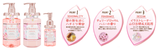 &honey（アンドハニー）」より今年もサクラ限定品が登場！今年は