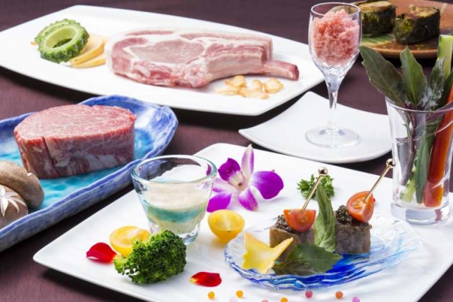 沖縄の厳選食材を贅沢に堪能する2名様コース『潤初』
