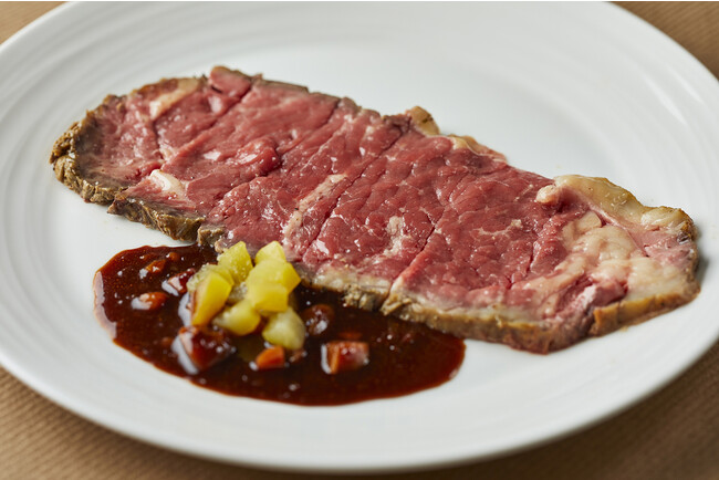 ローストビーフ 栗とエシャロットのソース ローストビーフ 栗とエシャロットのソース