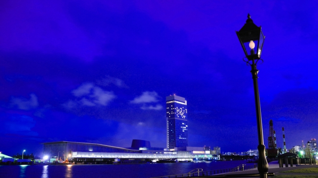 日航新潟全景（夜）