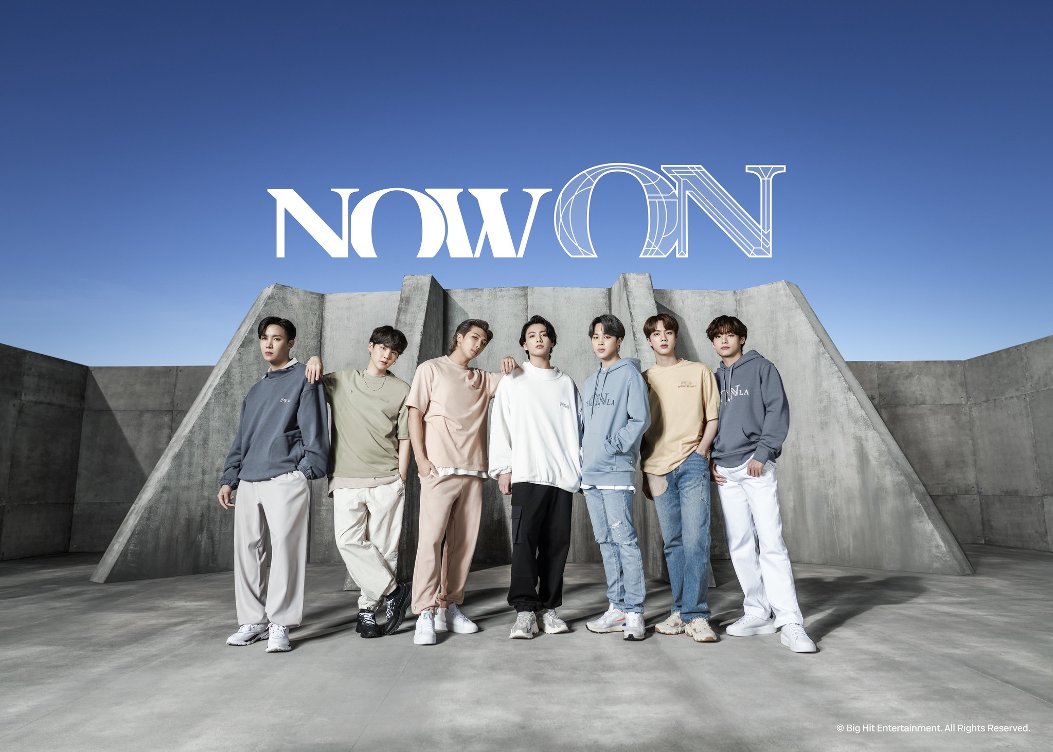 FILA x BTS コラボコレクション「Now ON」を販売スタート