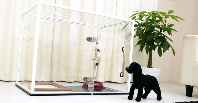 クリアアクリルパネル 軽量アルミフレームの小型犬 中型犬用 オリジナルデザインケージ Clear Acryl Cage を11月日新発売 株式会社ペットデザインラボのプレスリリース