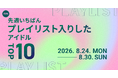 【先週いちばんプレイリスト入りしたアイドルTOP10】
