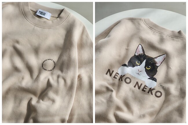 NEKONEKOハチワレSWEAT　￥4,994taxin