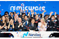 ミックウェア、クロージングベルを鳴らしNasdaq Global Market上場を祝賀