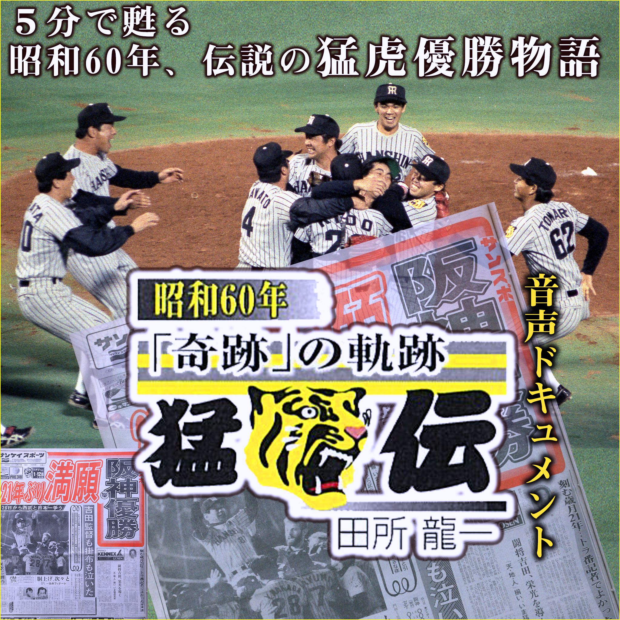 ≪85年 阪神タイガース≫ 球団創立50周年の優勝迄の全試合の新聞縮小版 