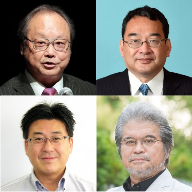 写真は左上から時計回りで、斎藤勉論説顧問、乾正人論説委員長、宮本雅史編集委員、佐々木類論説副委員長