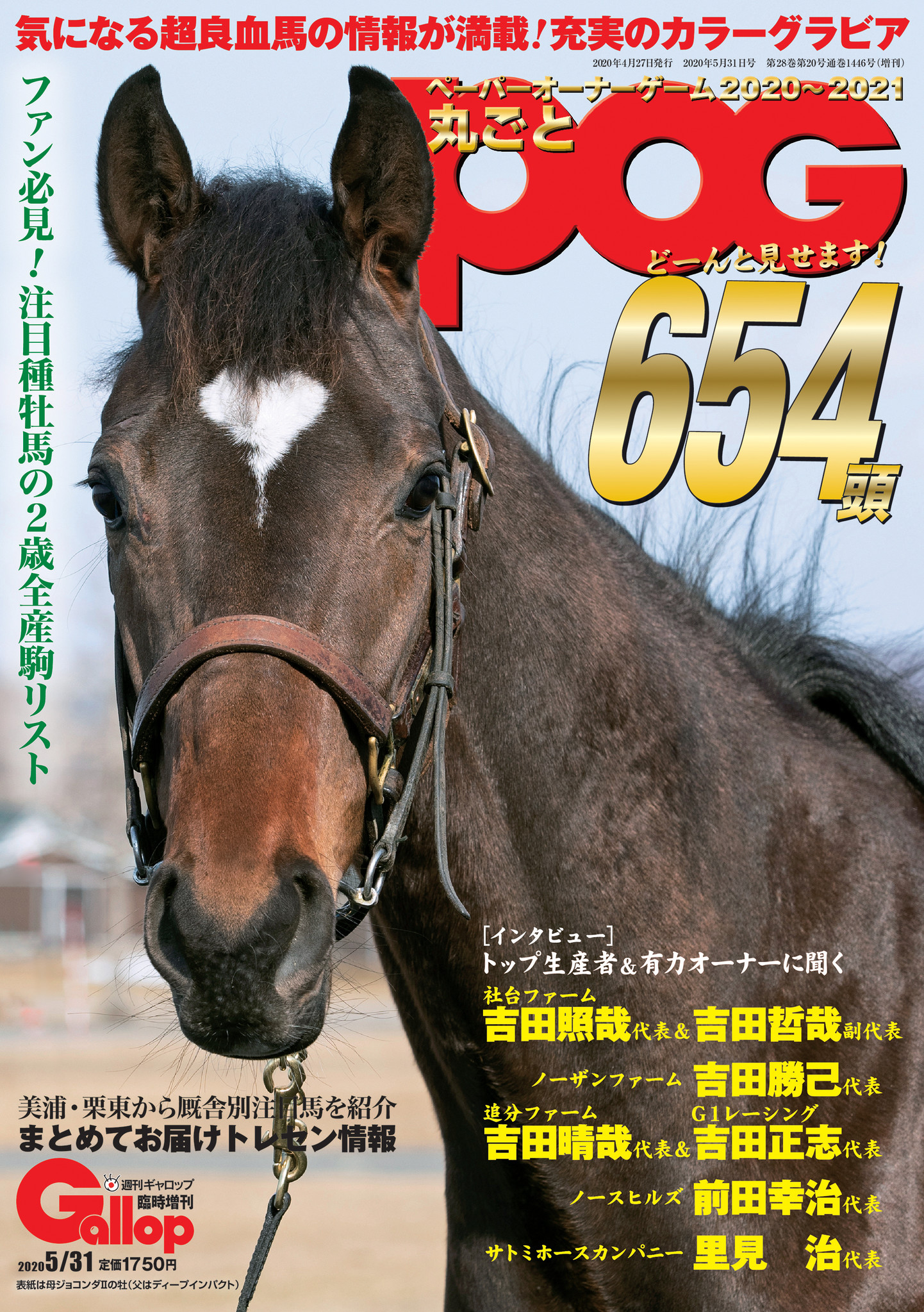 注目の超良血馬情報が満載 週刊gallop臨時増刊 丸ごとpog 本日発売 産経新聞社のプレスリリース