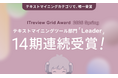 YOSHINAが「ITreview Grid Award 2026 Spring」テキストマイニングツール部門において、顧客満足度と認知度の双方が高く評価され、最高位『Leader』を14期連続受賞