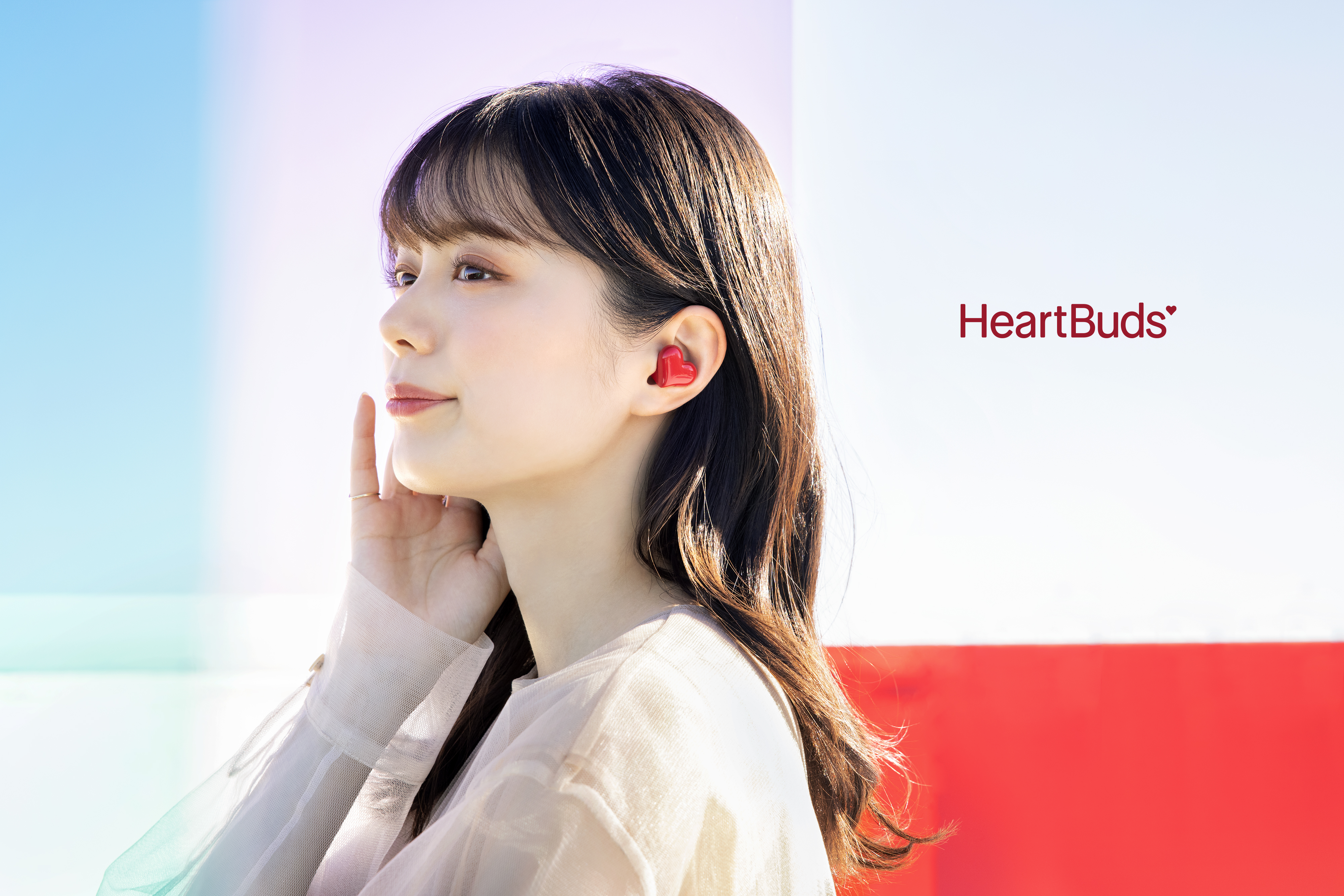 2022 新作 ラスト新品未開封 HeartBuds ワイヤレスイヤホン ハート型 パープル 紫