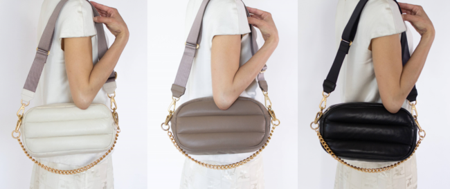 （カラー展開　左より Ivory・Desert flower・Nile Black）