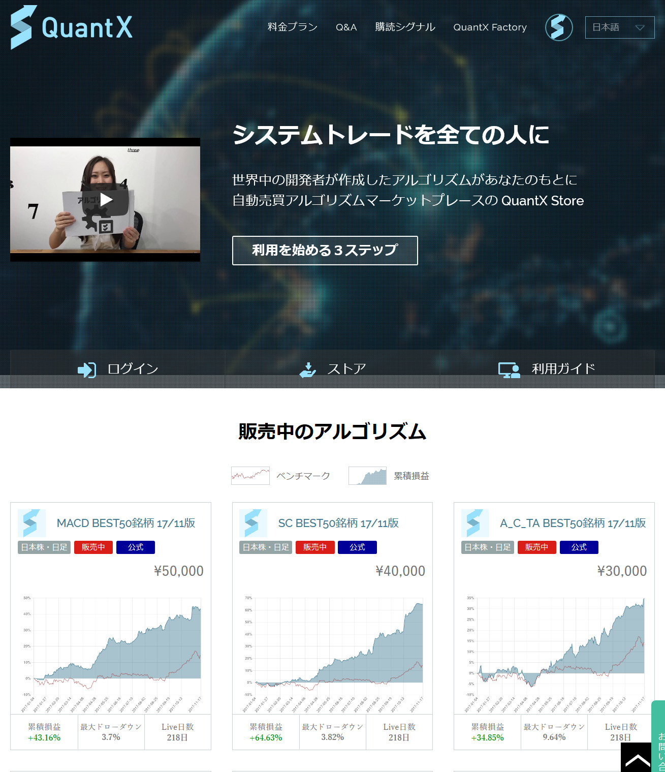 日本初 Smart Trade 人工知能志向株式投資アルゴリズムの開発 販売プラットフォーム Quantx クオンテックス を投資家とエンジニア向けに提供開始 株式会社smarttradeのプレスリリース