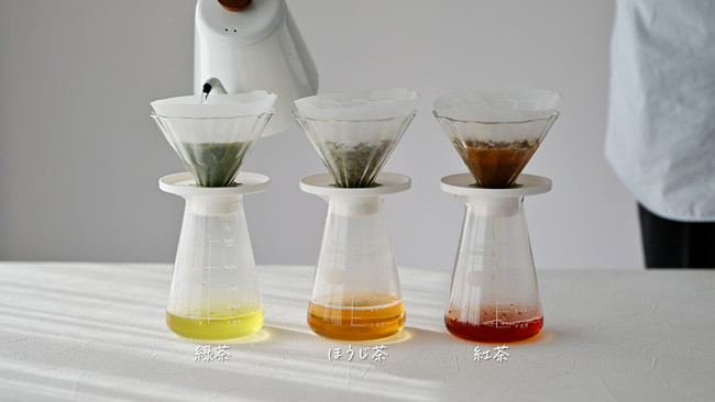 日本茶・ほうじ茶・紅茶　抽出スピードを選べます