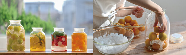 ガラスの手仕事保存びん イメージ