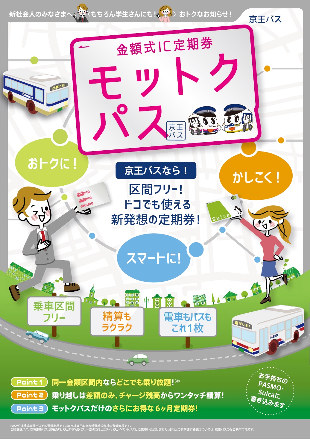 京王バスの金額式ｉｃ定期券 モットクパス を駅の自動券売機で発売します 京王電鉄株式会社のプレスリリース