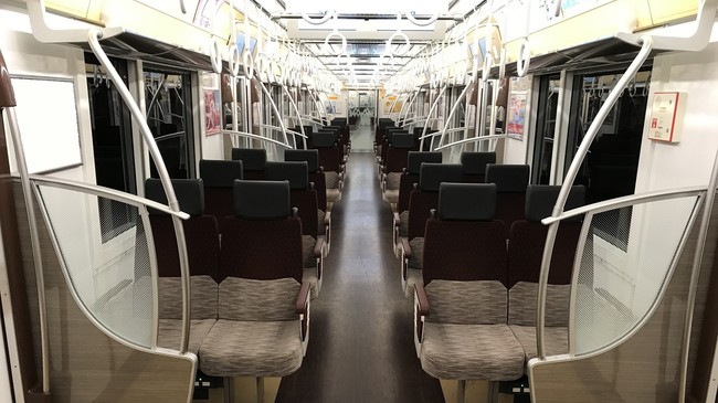 京王沿線バーチャル背景　京王ライナー車内
