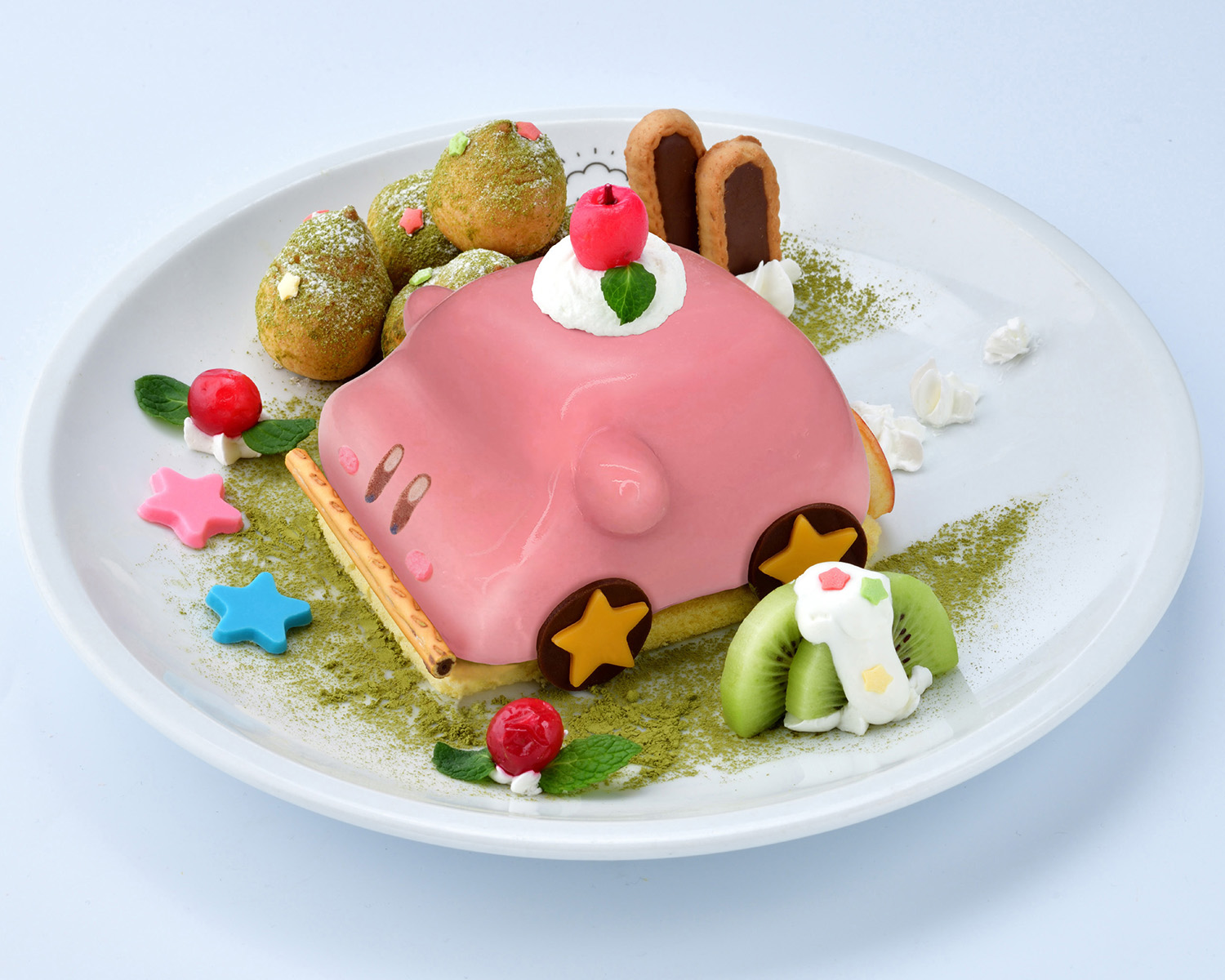 星のカービィ ディスカバリー に登場する くるまほおばりケーキ が なんと Kirby Cafe カービィカフェ で現実のメニューになって登場 ベネリック株式会社のプレスリリース