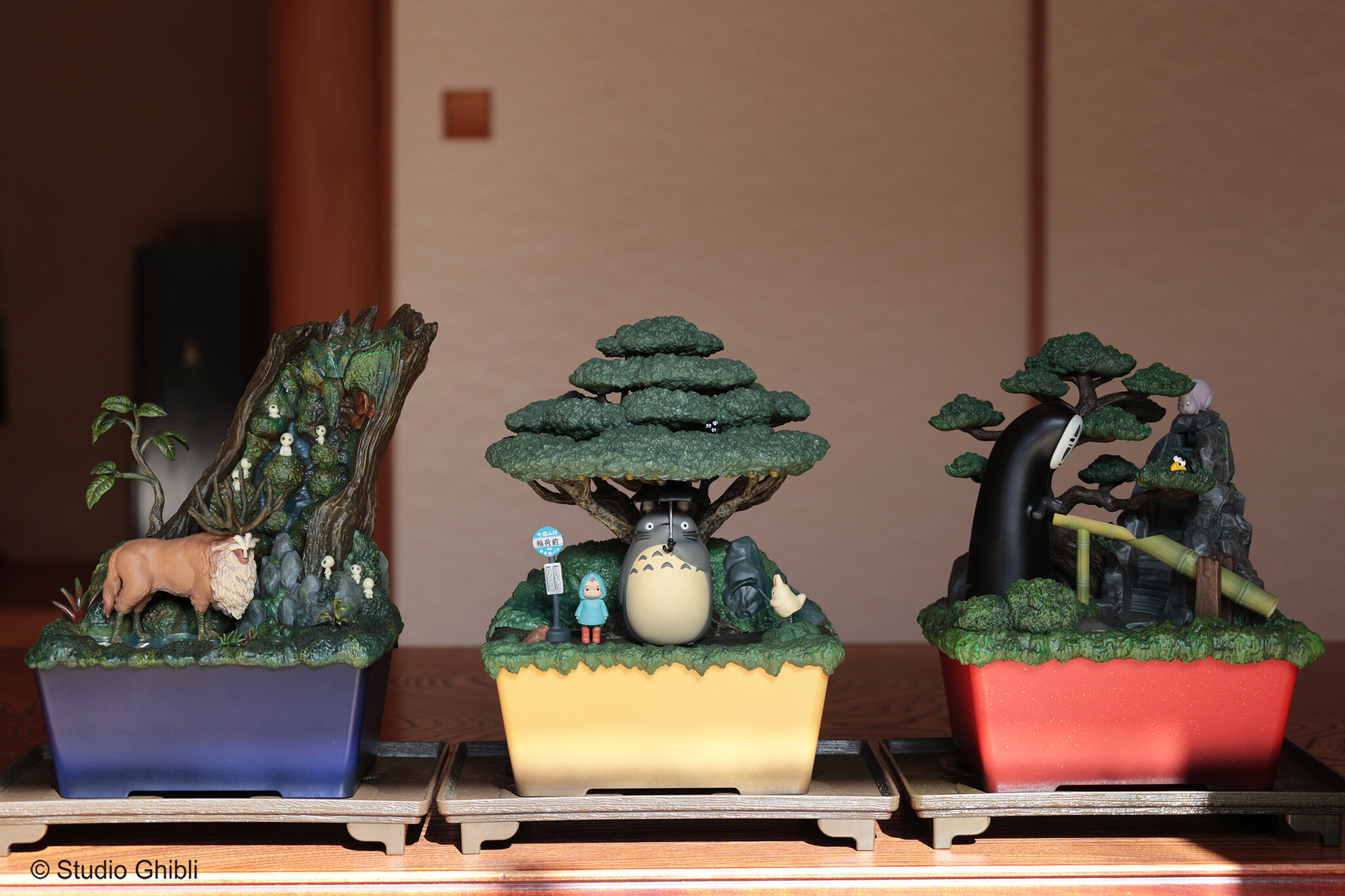 スタジオジブリ となりのトトロ ウォーターガーデン BONSAI 笠宿 盆栽