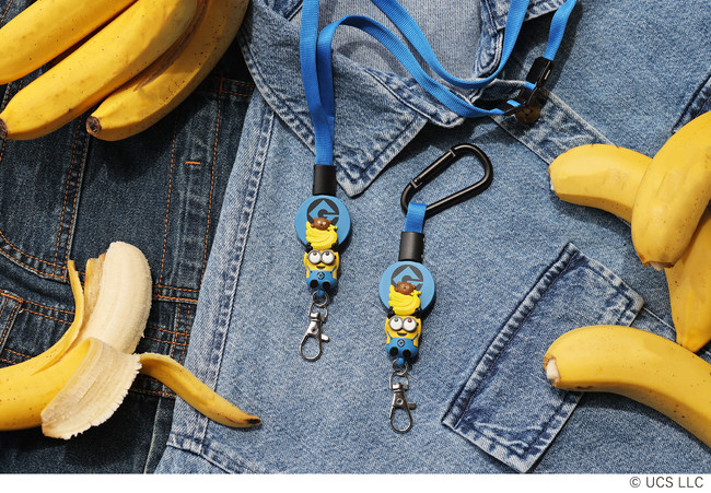 リールをひっぱると笑いがうまれる ヒッパリール より バナナを抱えたボブのモチーフがチャーミングな ヒッパリール ミニオンズ 全2種 が21年8月上旬より新発売 ファミ通 Com