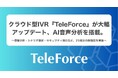 クラウド型IVR『TeleForce』が大幅アップデート、AI音声分析を搭載
