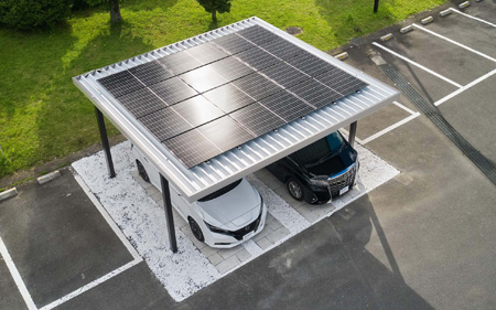 -太陽光発電設備を搭載したカーポート「DA SOLAR CARPORT」-