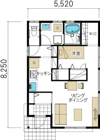 最小プラン43.88㎡（13.27坪）