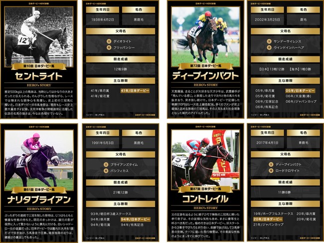 ナリタブライアン 日本ダービー馬券コレクション-