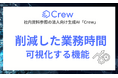 社内資料参照の法人向け生成AI「Crew」、生成AIで削減した業務時間を可視化できる機能を搭載!