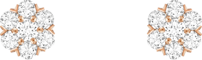 フルーレット イヤリング(ローズゴールド、ダイヤモンド) フルーレット イヤリング(ローズゴールド、ダイヤモンド)