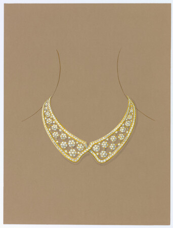 ネックレスのドローイング、1985年頃 (ヴァン クリーフ&アーペル アーカイブス) ネックレスのドローイング、1985年頃 (ヴァン クリーフ&アーペル アーカイブス)