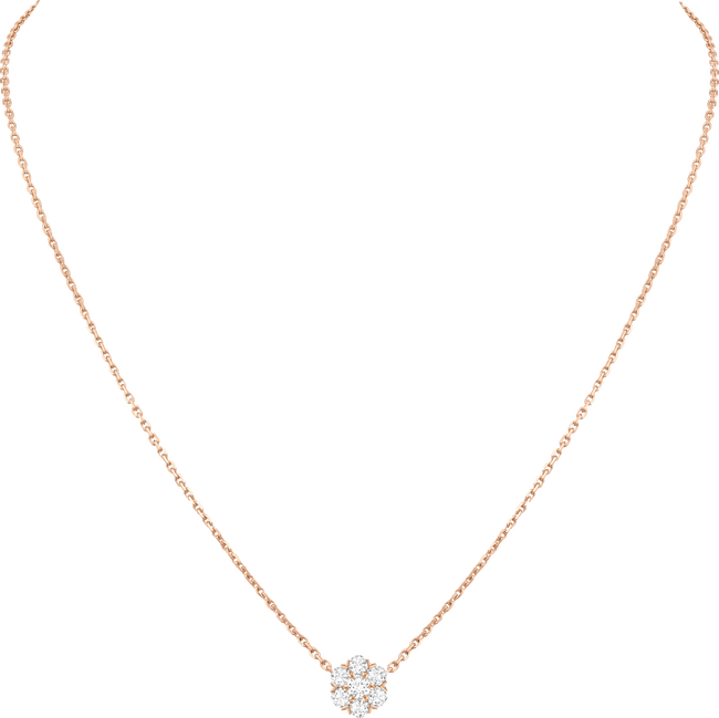 フルーレット ペンダント(ローズゴールド、ダイヤモンド) フルーレット ペンダント(ローズゴールド、ダイヤモンド)