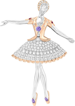 ローズゴールド、 ホワイトゴールド、 バイオレットサファイア、 ルビー、ダイヤモンド ローズゴールド、 ホワイトゴールド、 バイオレットサファイア、 ルビー、ダイヤモンド