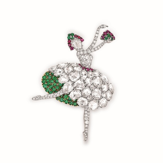 スパニッシュ ダンサー クリップ 1941年 プラチナ、イエローゴールド、ルビー、エメラルド、ダイヤモンド ヴァン クリーフ&アーペル コレクション スパニッシュ ダンサー クリップ 1941年 プラチナ、イエローゴールド、ルビー、エメラルド、ダイヤモンド ヴァン クリーフ&アーペル コレクション