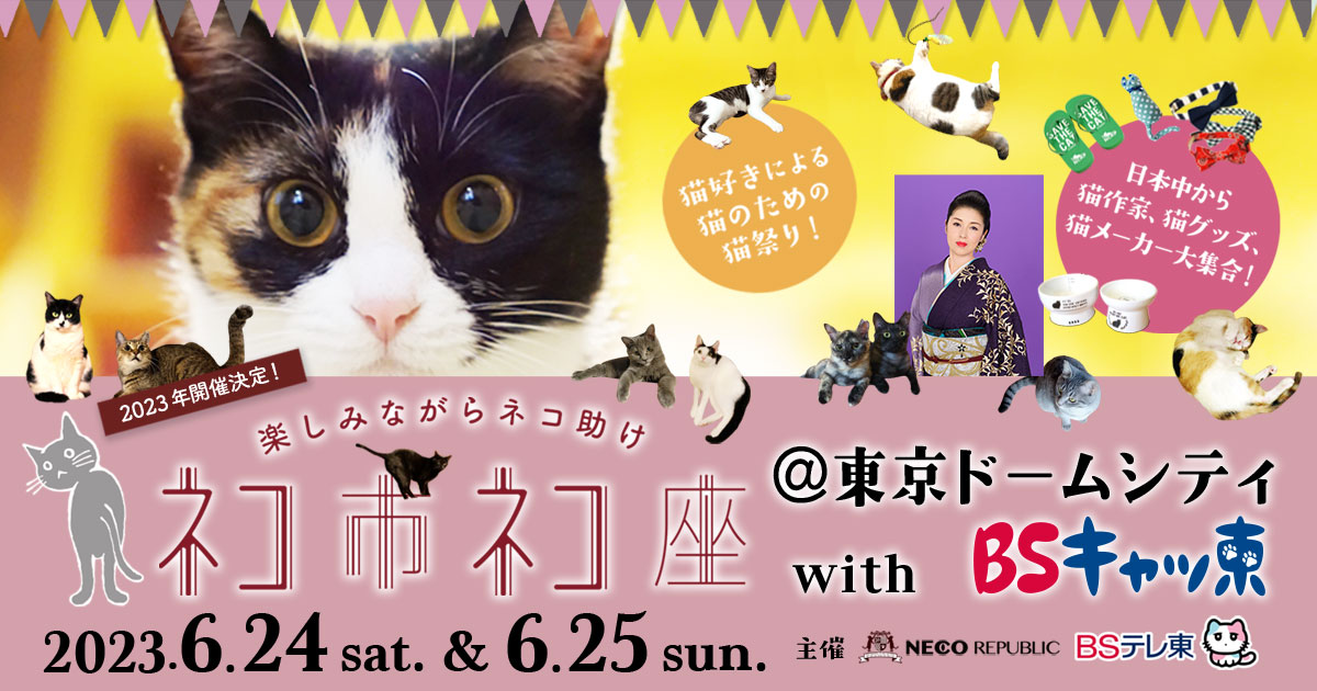 行列ができる最大級ホゴネコイベント「ネコ市ネコ座＠東京ドームシティ