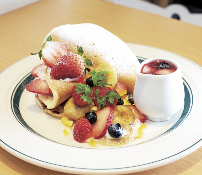 [7F gram] 熊本県産いちごのオムレット風パンケーキ～ホットフレーズソースを添えて～