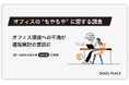 約5割がオフィスへの不満が改善されない場合、退職検討の一因につながると回答